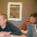 Eric and Scott at Mt. Mercy 2-5a