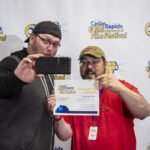 Jason Bolinger and Mike Saunders show off their Director's Award